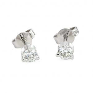 O25 3831 0,36 ct. Ohrstecker Neapel 3 Krappen Ohrringe klein