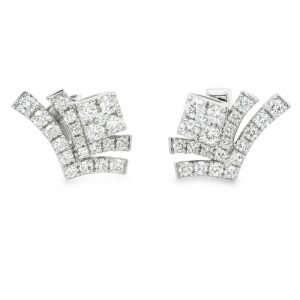 Ohrstecker 2020OP11_11 0,431 ct. Flügel Schneeflocke