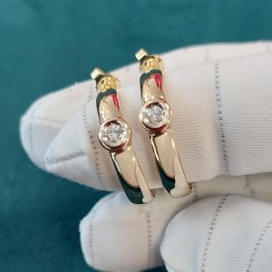 Creolen Gold 0,10 ct. Diamant Karat Brillant
